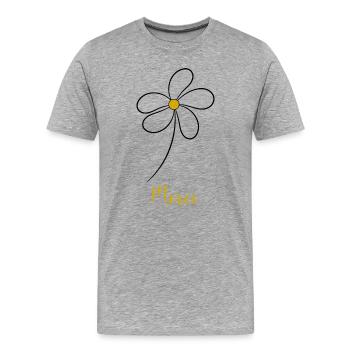 MISTRESS. THANK YOU. THANK YOU MISTRESS. MISTRESS - Men's Premium Organic T-Shirt - heather grey - Front - Damien (186cm)