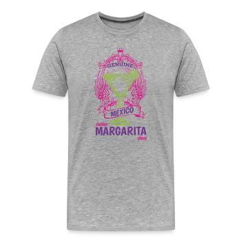 daisy - Men's Premium Organic T-Shirt - heather grey - Front - Damien (186cm)