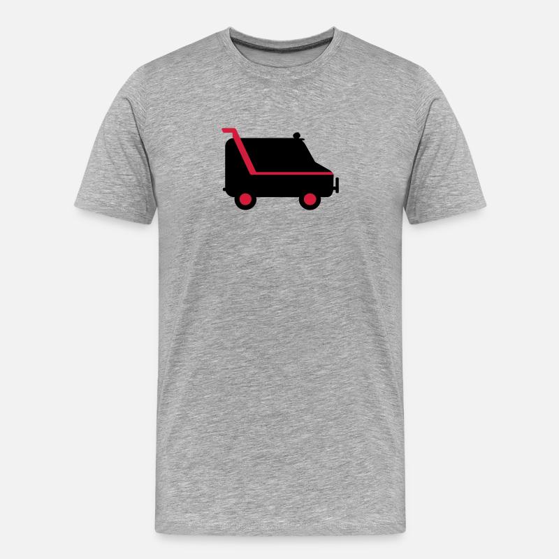 Transporter / van (2c) - Männer Premium Bio T-Shirt - Grau meliert