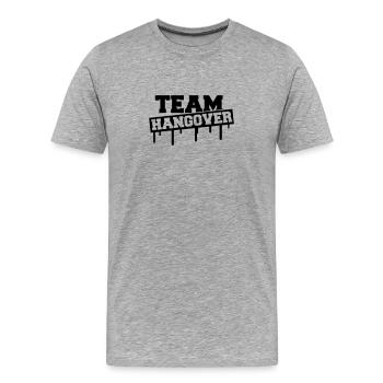 Team Hangover - Men's Premium Organic T-Shirt - heather grey - Front - Damien (186cm)