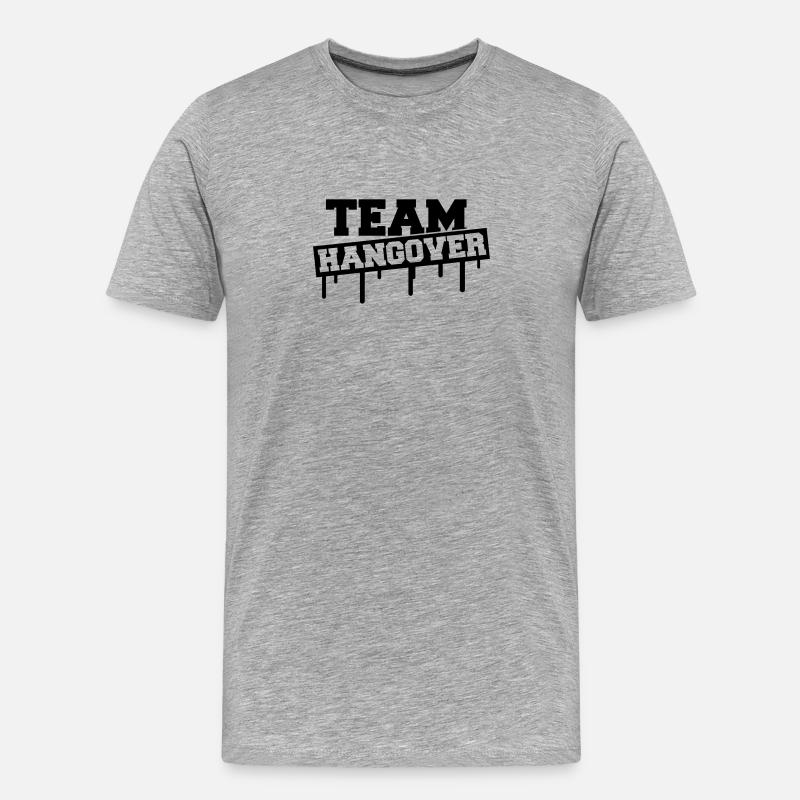 Team Hangover - Männer Premium Bio T-Shirt - Grau meliert