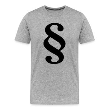 Article - T-shirt bio Premium Homme - gris chiné - Devant - Damien (186cm)
