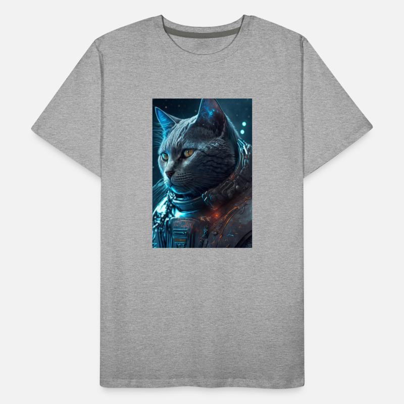 Chat dans l’espace T-shirt bio Premium Homme