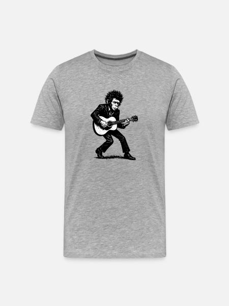 Singer Songwriter | The Monkey Dancer - Men's Premium Organic T-Shirt - heather grey