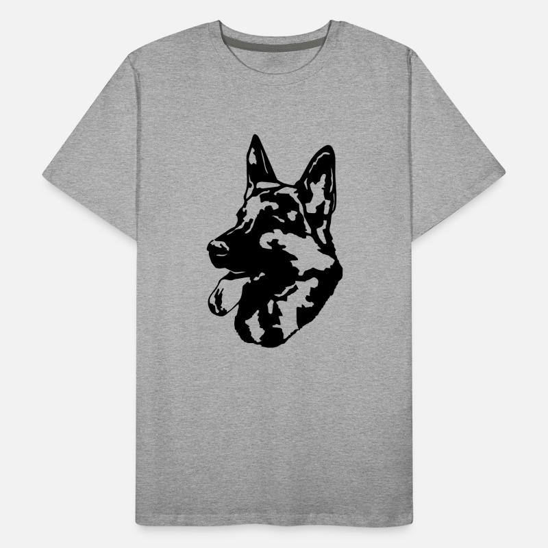 tête de chien Schaefer T-shirt bio Premium Homme