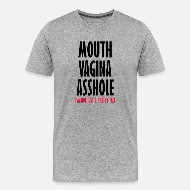 Hübsches Gesicht - Männer Premium Bio T-Shirt - Grau meliert