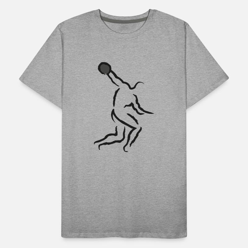 Throwing discus Men's Premium Organic T-Shirt