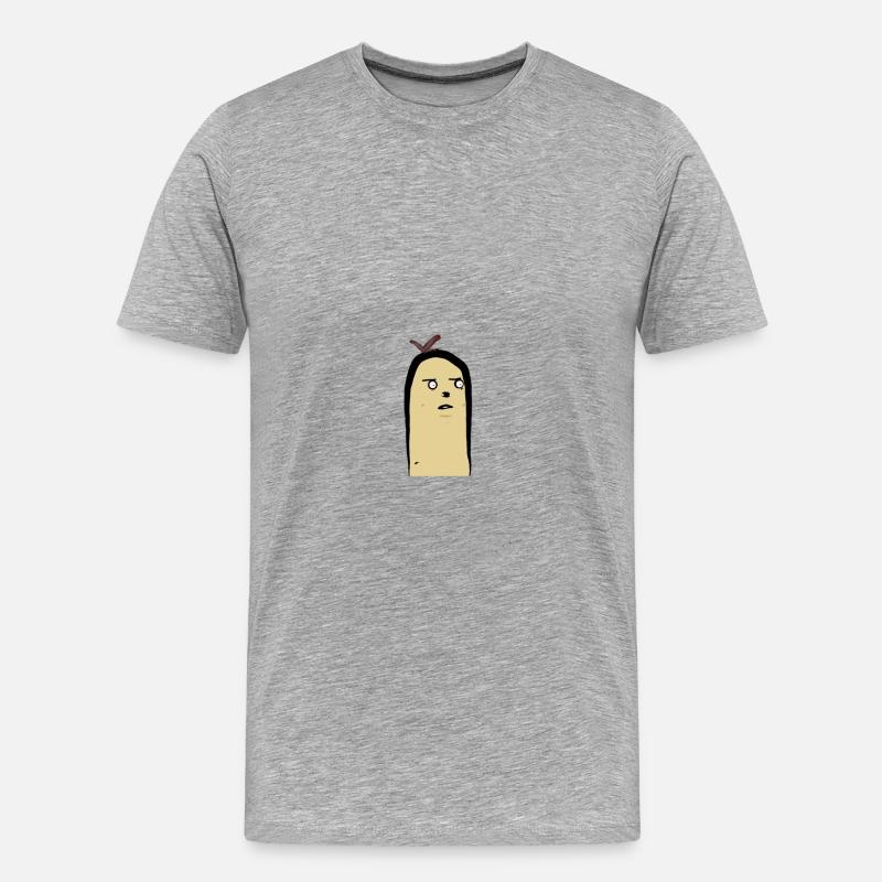 Can´t been unseen - Männer Premium Bio T-Shirt - Grau meliert