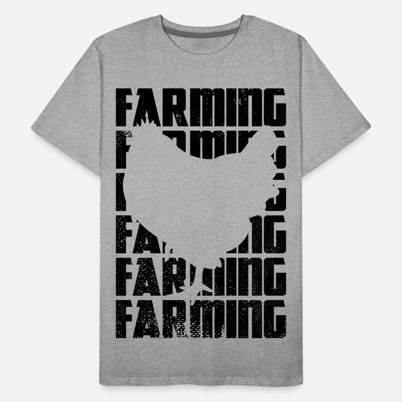 Élevage de poulets T-shirt bio Premium Homme