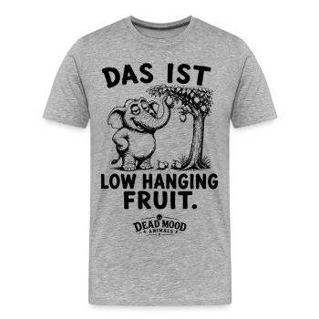 Business Buzzword Humor | Sarkasmus Geschenk Büro - Männer Premium Bio T-Shirt - Grau meliert - Vorne - Damien (186cm)