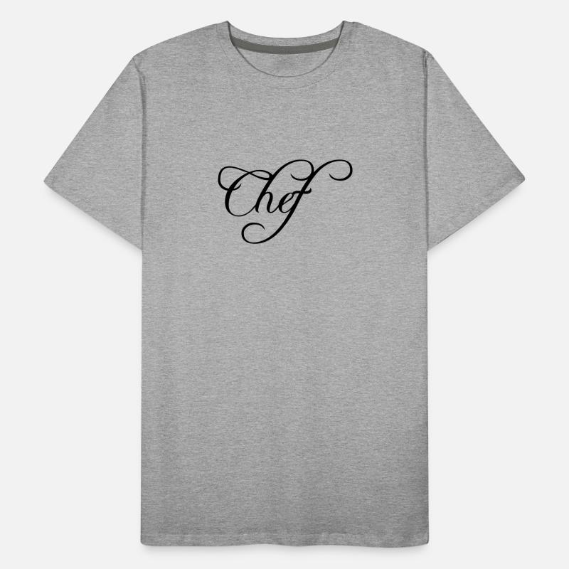 Chef Chef Cap Logo Text -starred chef Men's Premium Organic T-Shirt
