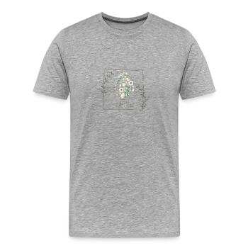Frohe Ostern - Männer Premium Bio T-Shirt - Grau meliert - Vorne - Damien (186cm)