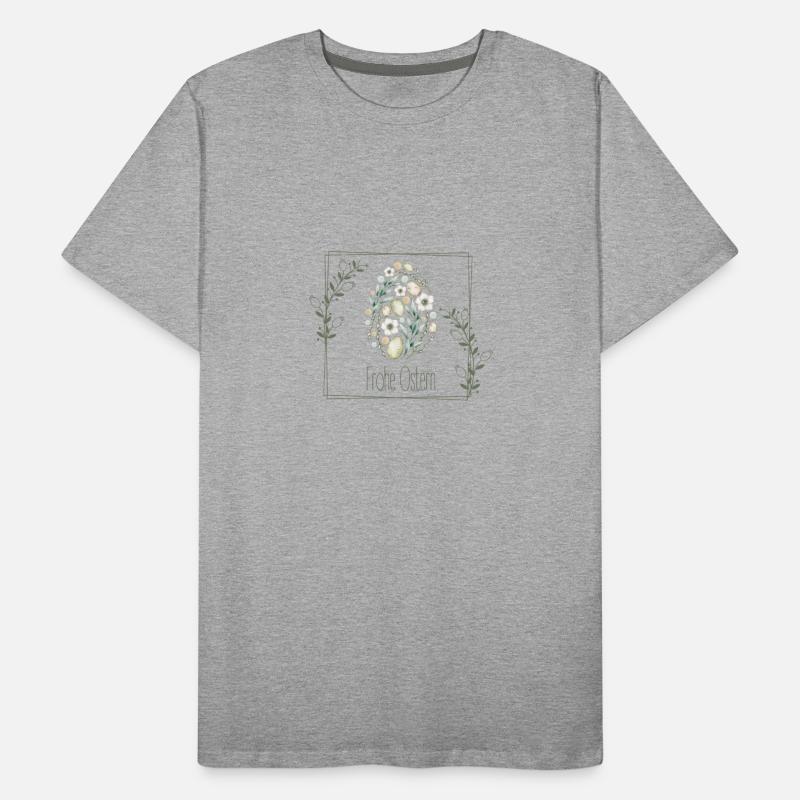 Frohe Ostern Männer Premium Bio T-Shirt