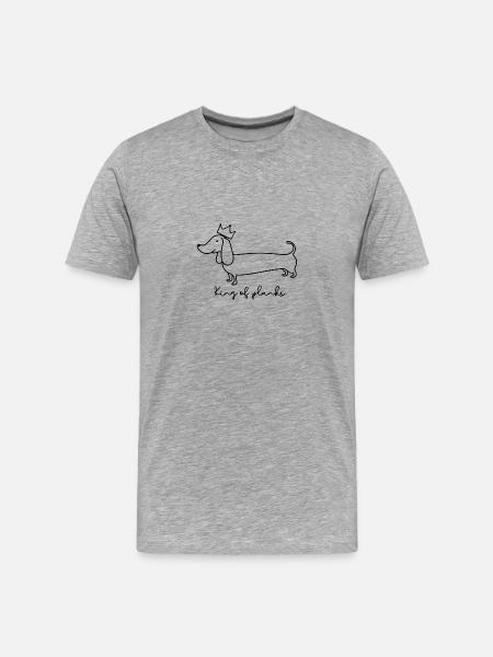 Roi des planches - T-shirt bio Premium Homme - gris chiné