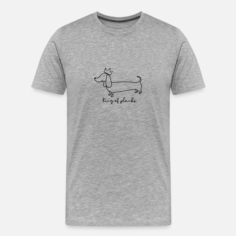 Roi des planches - T-shirt bio Premium Homme - gris chiné