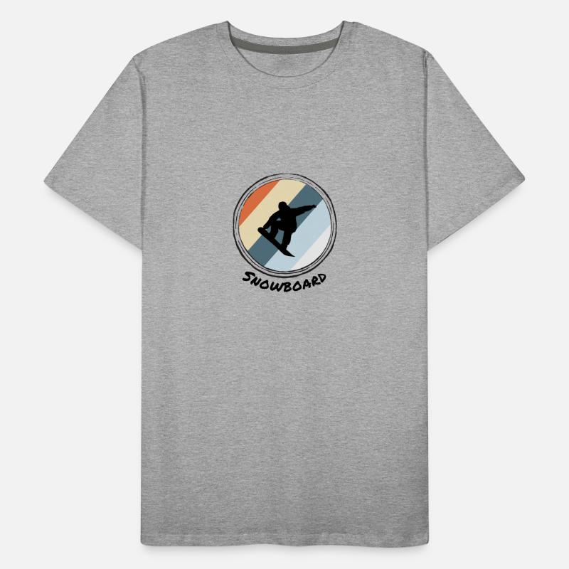 Snowboard Men's Premium Organic T-Shirt