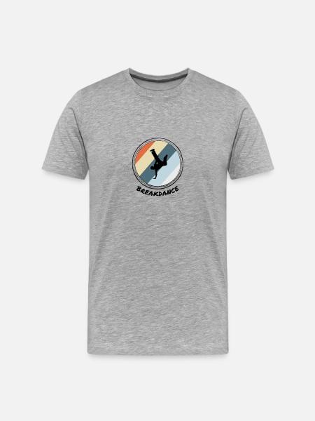 Breakdancing - Men's Premium Organic T-Shirt - heather grey