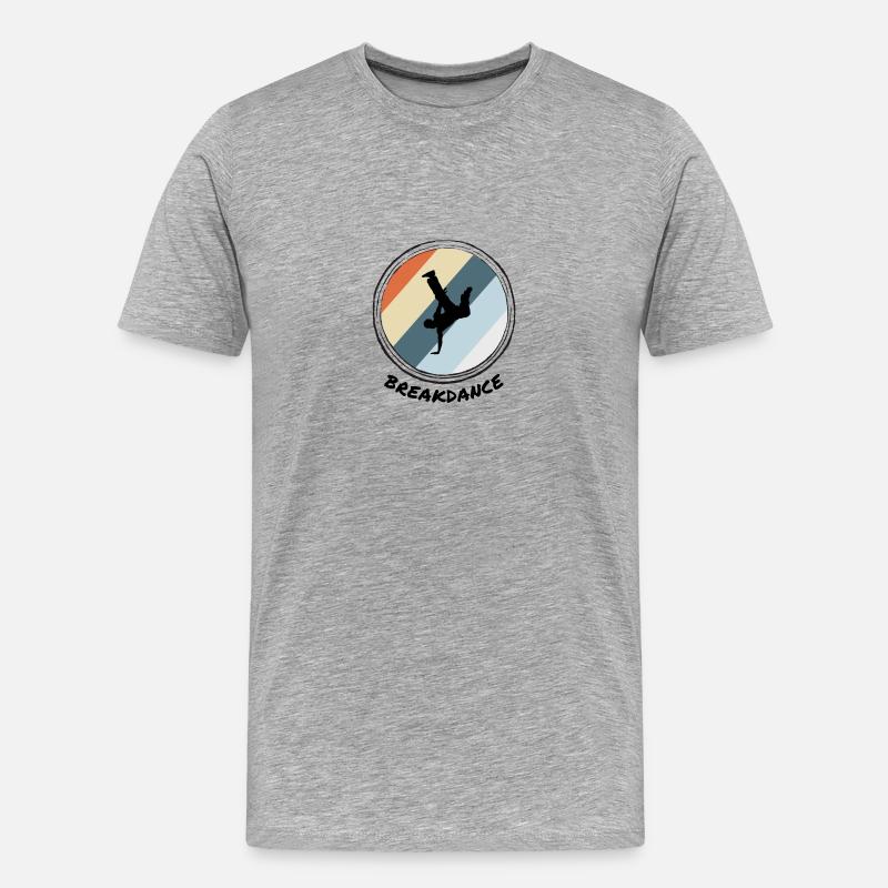 Breakdance - T-shirt bio Premium Homme - gris chiné