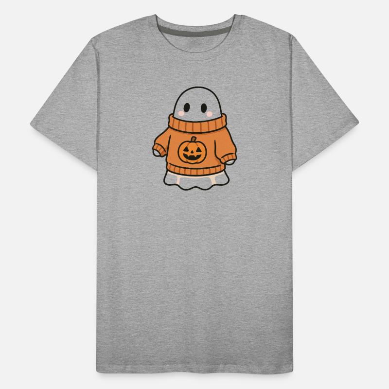 Pull citrouille Ghost T-shirt bio Premium Homme