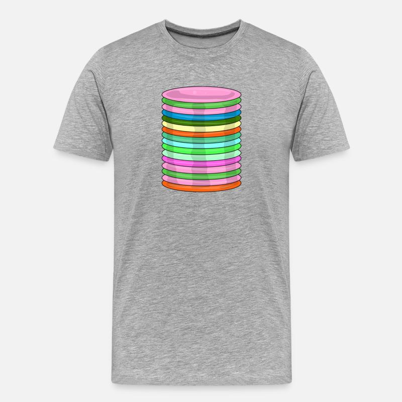 Frisbee Golf Disc Frisbee Discgolf - Männer Premium Bio T-Shirt - Grau meliert