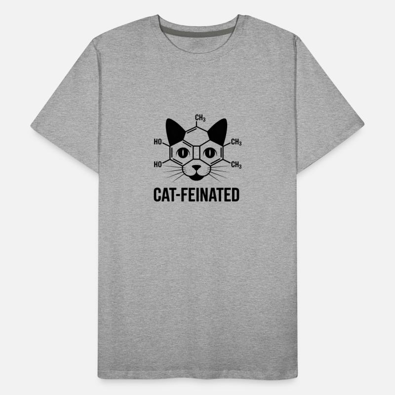 Cat-feinated Men's Premium Organic T-Shirt