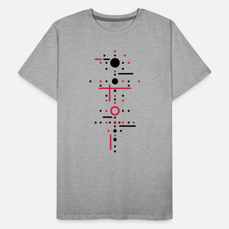 Points et lignes T-shirt bio Premium Homme