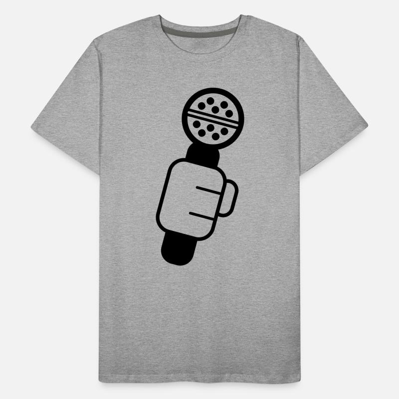 Microphone de contrôle du microphone, Microphone, Mike, MC, Hi T-shirt bio Premium Homme
