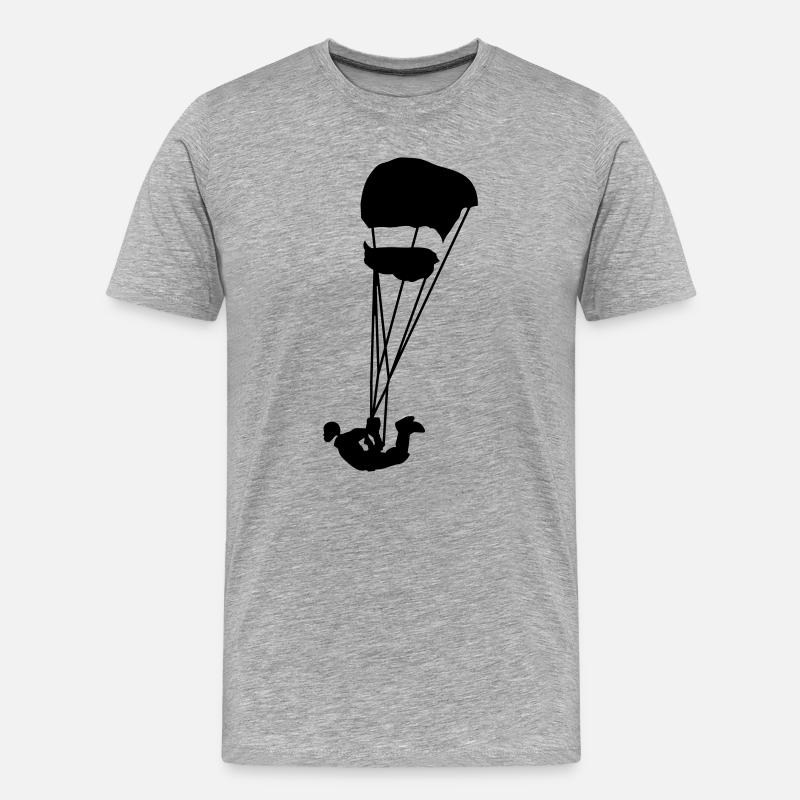 Swooping - Männer Premium Bio T-Shirt - Grau meliert
