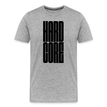 Hardcore - T-shirt bio Premium Homme - gris chiné - Devant - Damien (186cm)