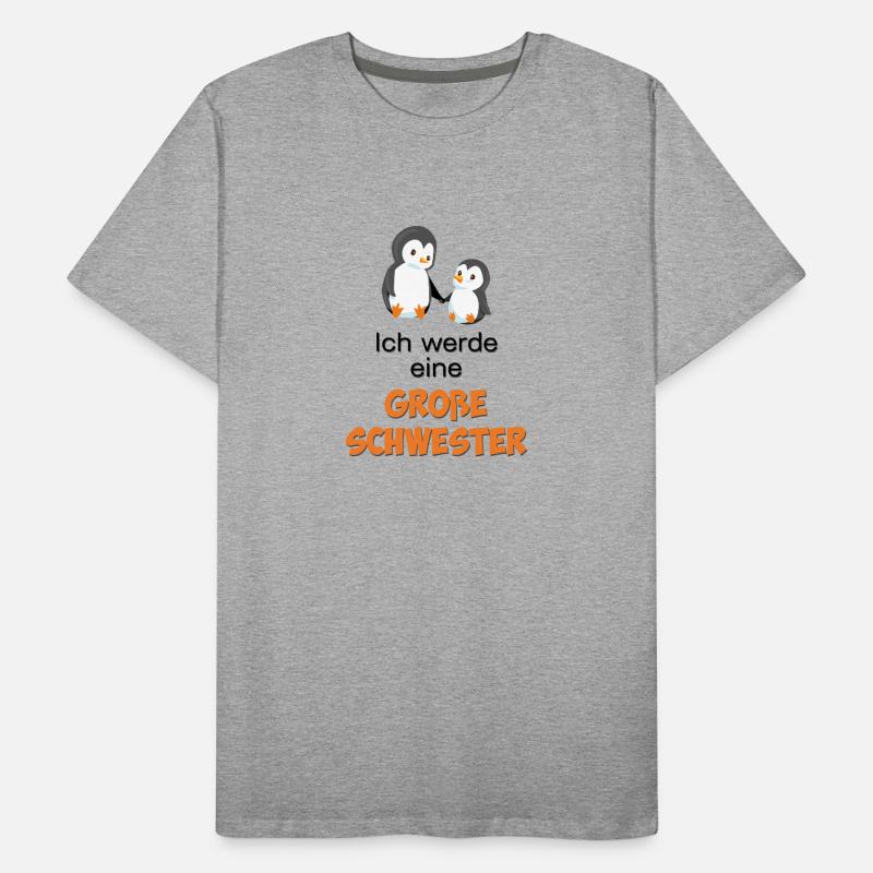 Ich werde eine große Schwester Männer Premium Bio T-Shirt