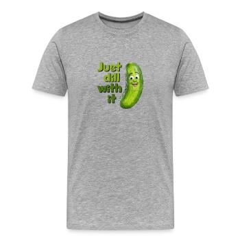 Kümmern Sie sich einfach darum - Männer Premium Bio T-Shirt - Grau meliert - Vorne - Damien (186cm)