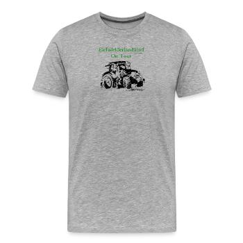 neuer_traktor_landtechnik - T-shirt bio Premium Homme - gris chiné - Devant - Damien (186cm)