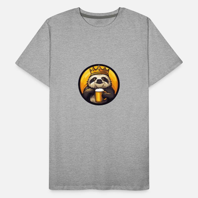 Sloth Beer Comic Men's Premium Organic T-Shirt