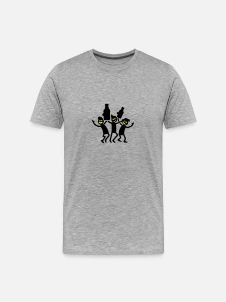 Jga Junggesellenabschied Bräutigam - Männer Premium Bio T-Shirt - Grau meliert