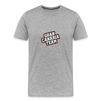 Gran Canaria Team - Männer Premium Bio T-Shirt - Grau meliert - Vorne - Damien (186cm)