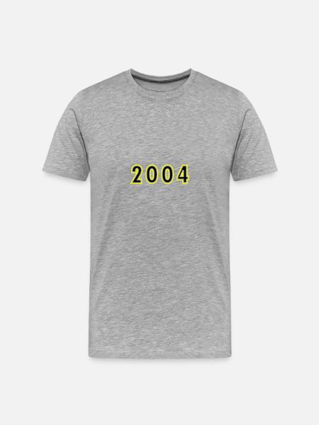 2004 Year Birthday - Men's Premium Organic T-Shirt - heather grey
