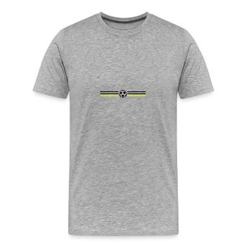Championnat d’Allemagne de football - T-shirt bio Premium Homme - gris chiné - Devant - Damien (186cm)