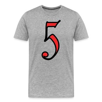 ALLES GUTE ZUM GEBURTSTAG. ALLES GUTE ZUM GEBURTSTAG. JAHRESTAG. - Männer Premium Bio T-Shirt - Grau meliert - Vorne - Damien (186cm)