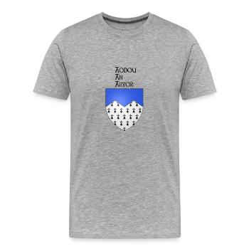 aodou an arvor / coast of armor - Men's Premium Organic T-Shirt - heather grey - Front - Damien (186cm)