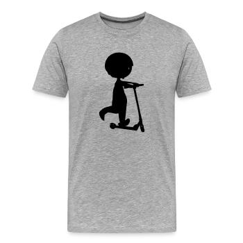 Boy circonscription - T-shirt bio Premium Homme - gris chiné - Devant - Damien (186cm)
