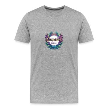 Cancun Crew Vacation - Men's Premium Organic T-Shirt - heather grey - Front - Damien (186cm)