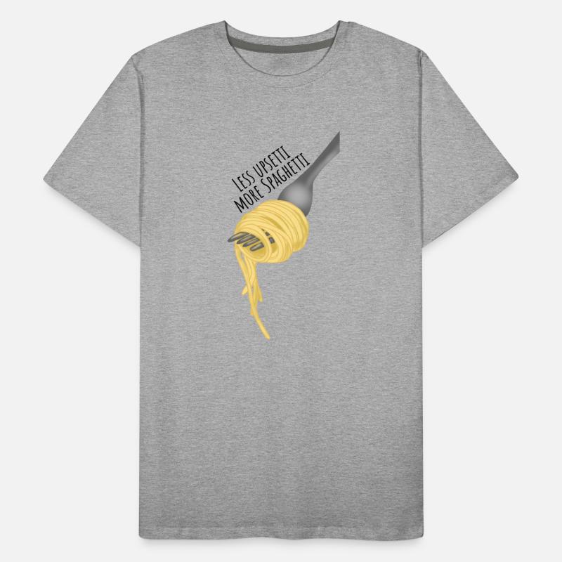 Less upsetti more Spaghetti Männer Premium Bio T-Shirt