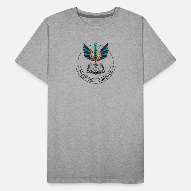 Quest. Code. Conquérir l’emblème T-shirt bio Premium Homme