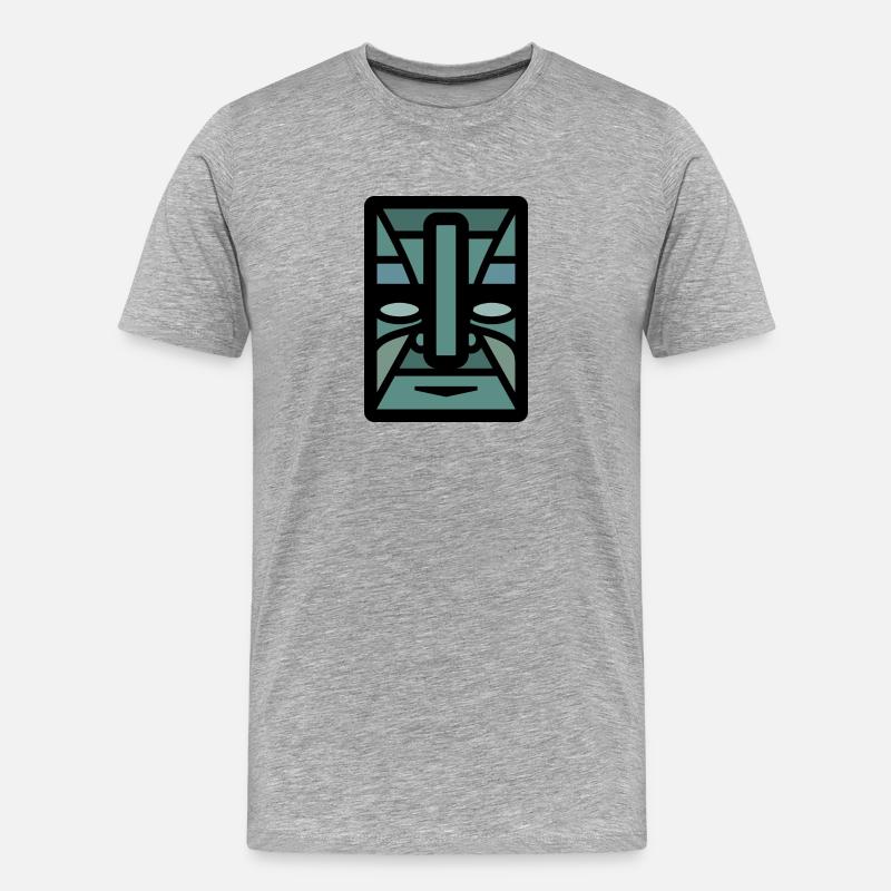 Stoneface - Männer Premium Bio T-Shirt - Grau meliert