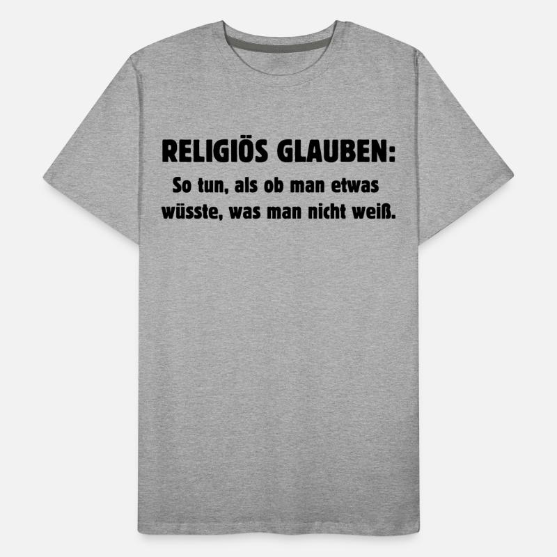 Religious Belief Men's Premium Organic T-Shirt