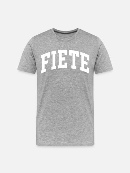 Fiete - Männer Premium Bio T-Shirt - Grau meliert