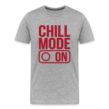 Chill Mode On Relax Relax - Men's Premium Organic T-Shirt - heather grey - Front - Damien (186cm)