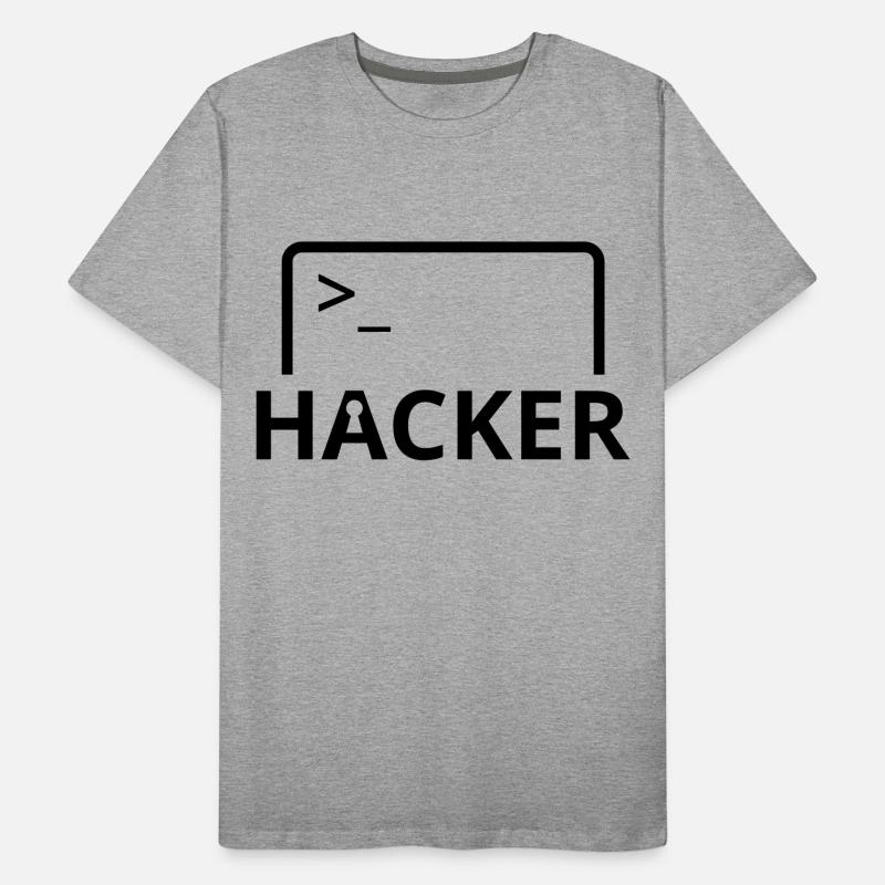 Hacker Informatiker Computer Programmierer Männer Premium Bio T-Shirt