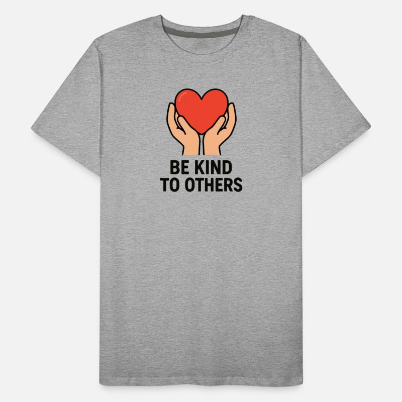 Hände halten Herz der Güte Männer Premium Bio T-Shirt