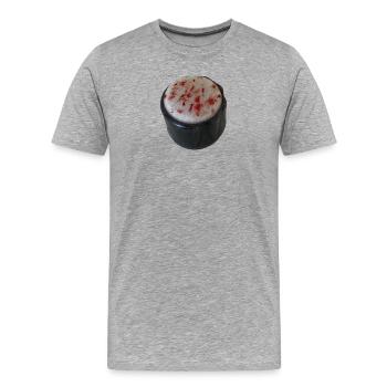 SUSHI Rolle - Männer Premium Bio T-Shirt - Grau meliert - Vorne - Damien (186cm)
